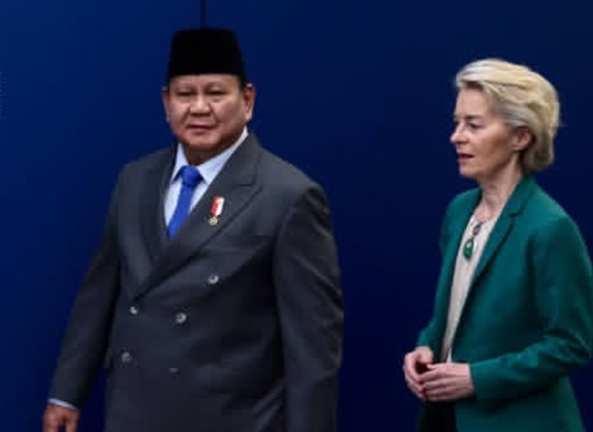 Presiden RI Prabowo dalam satu momen lawatannya di Belgia. [Instagram]